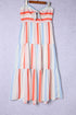 'Umara' Striped Strapless Dress - Celes Fashion